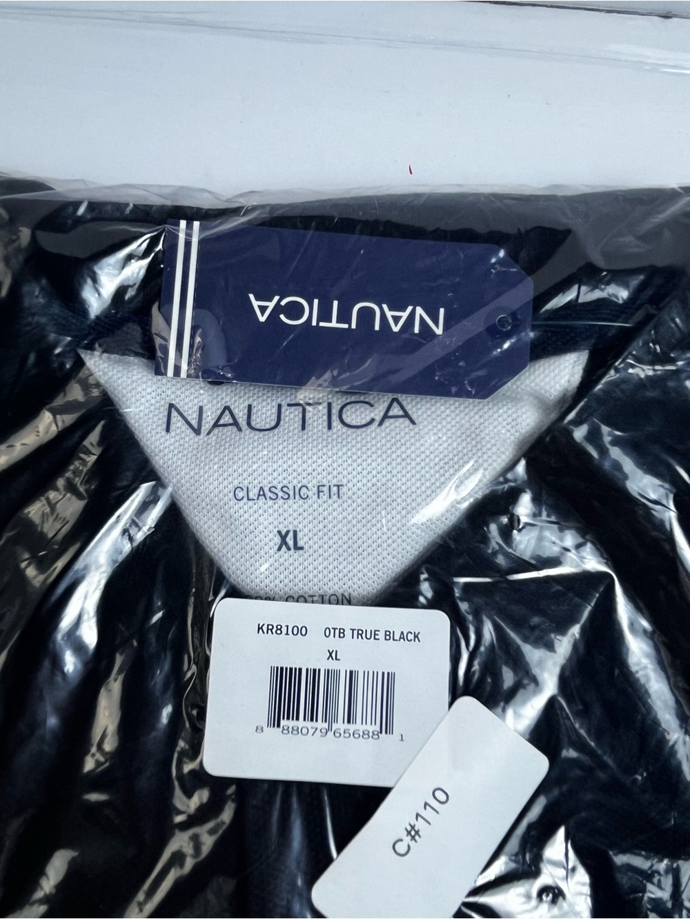 Classic Black Polo Shirt with Sail Logo- NWT- Men XL $25 - Picture 4 of 10